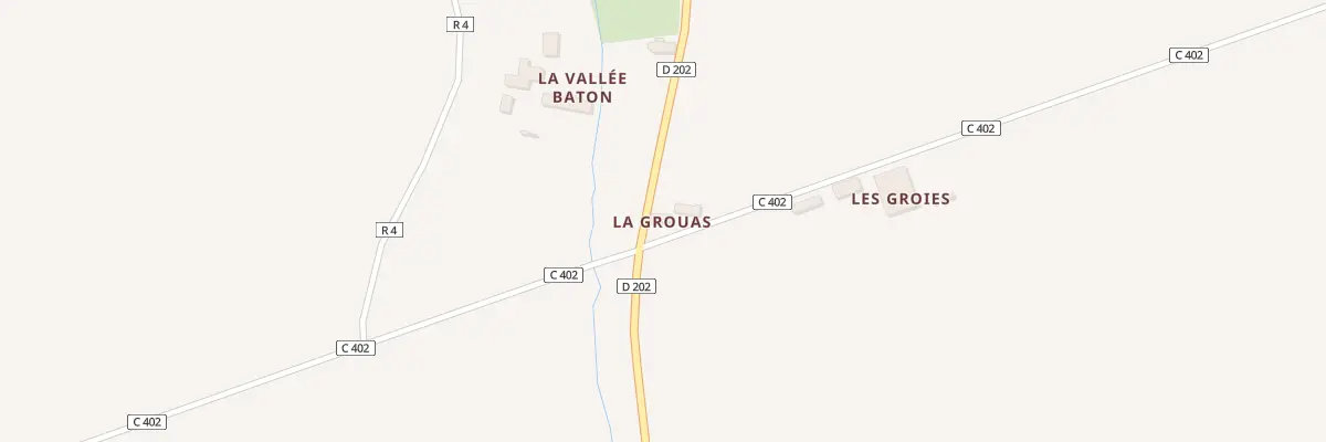 Plan du 2 La Grouas à Vezot