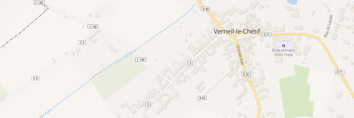 Plan du 26 Rue Albert Mouette à Verneil-le-Chétif