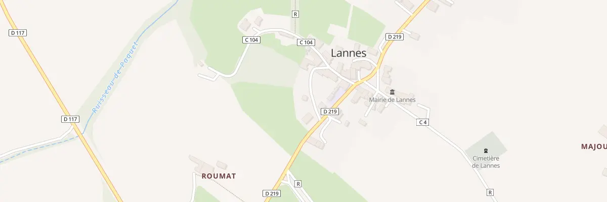 Plan du 24 Roumat à Lannes