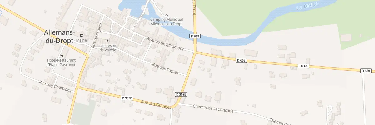 Plan du 49 Au Bourg à Allemans-du-Dropt