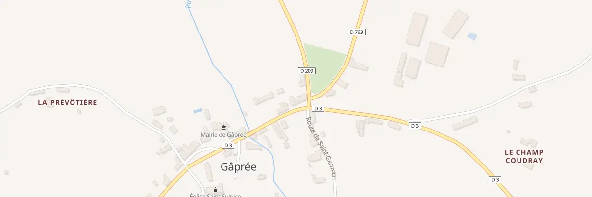 Plan du 30 Le Bourg à Gâprée