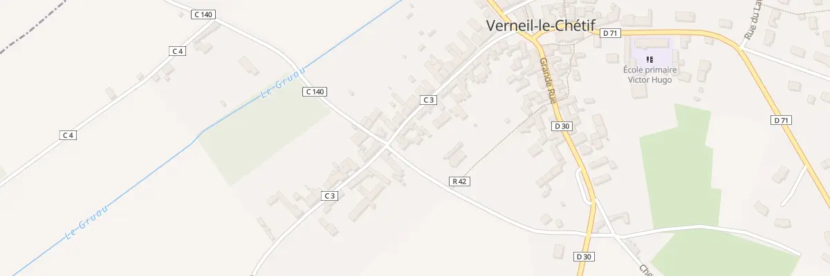 Plan du 23 Rue Albert Mouette à Verneil-le-Chétif