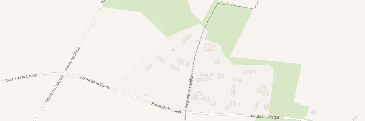 Plan du 1 Imp du Seillot à Vergetot