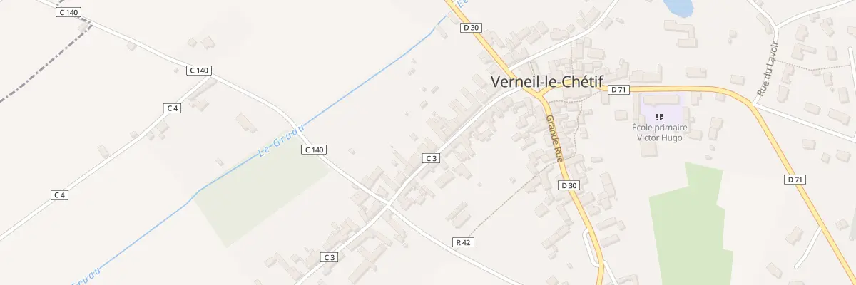 Plan du 22 Rue Albert Mouette à Verneil-le-Chétif