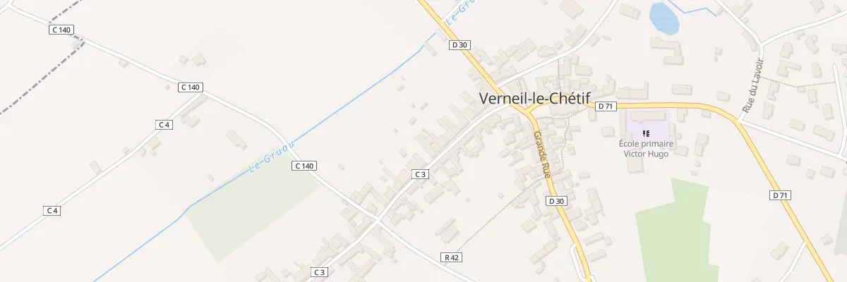 Plan du 20 Rue Albert Mouette à Verneil-le-Chétif