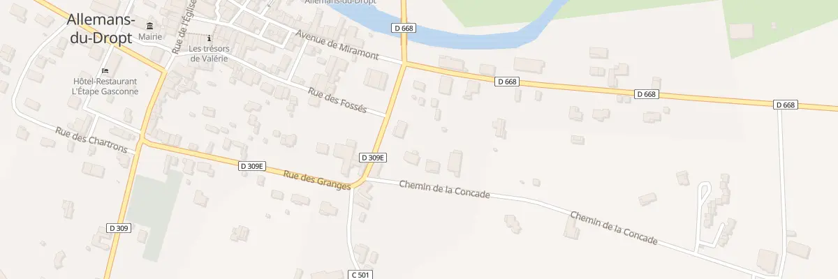 Plan du 48 Che de la Concade à Allemans-du-Dropt
