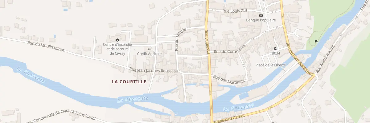 Plan du 1 Rue Georges Gaucher à Civray