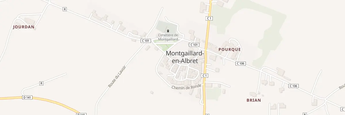 Plan du 5016 Rue de l’Eglise à Montgaillard-en-Albret