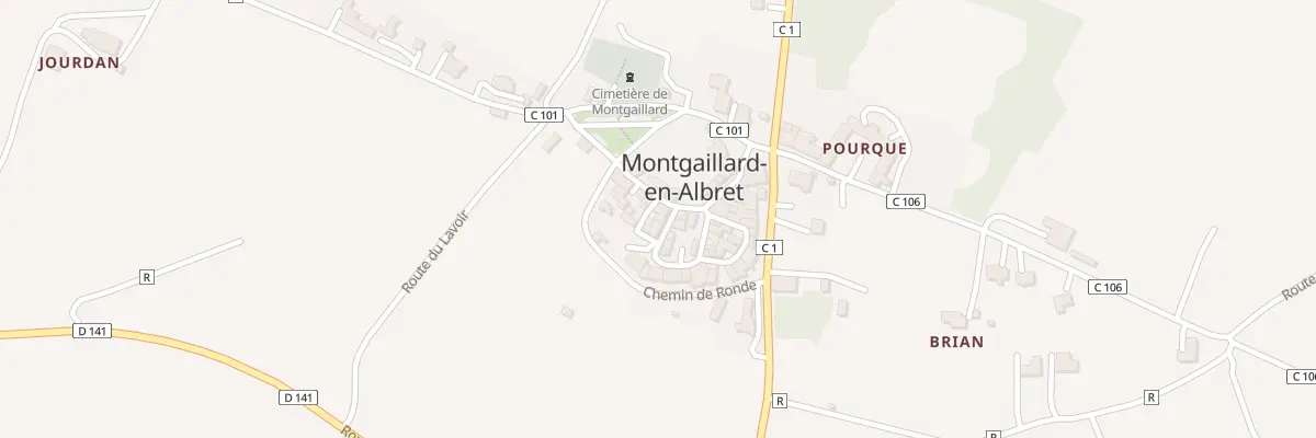 Plan du 5018 Rue Traversiere à Montgaillard-en-Albret
