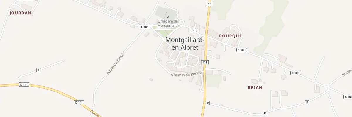 Plan du 5020 Rue du Centre à Montgaillard-en-Albret