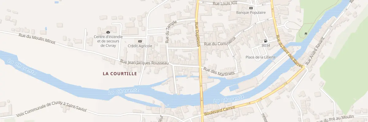 Plan du 6 Rue Jean- Jacques Rousseau à Civray