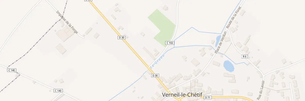 Plan du 3 Rte du Ruisseau à Verneil-le-Chétif