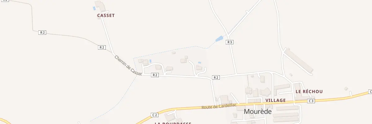 Plan du 5043 A Hourtin à Mourède