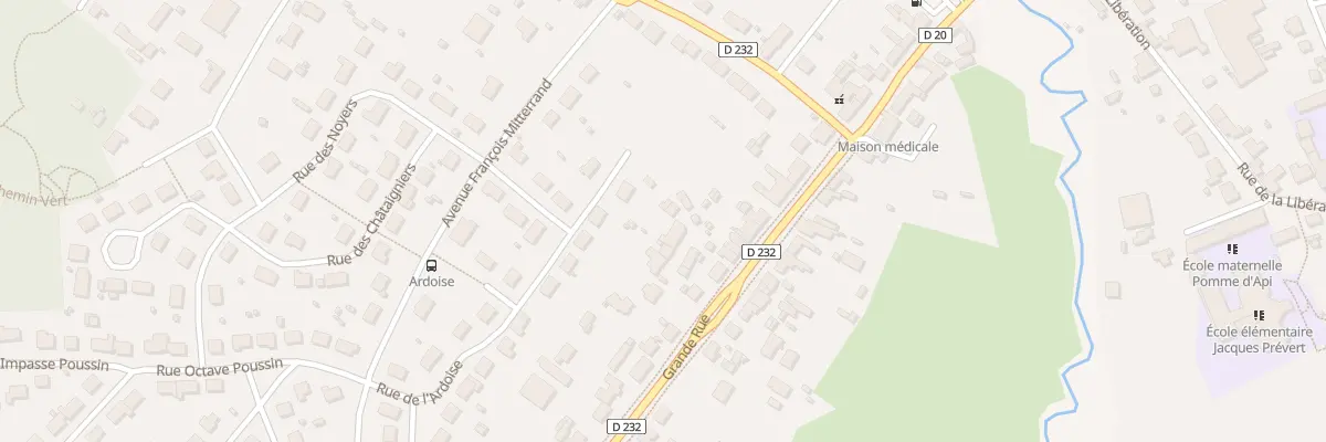 Plan du 33 Grande rue à Savigné-l’Évêque
