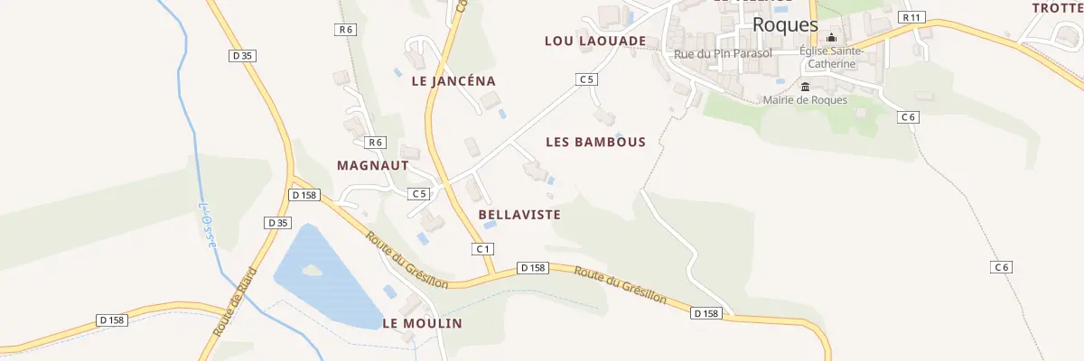 Plan du 5079 Au Village à Roques