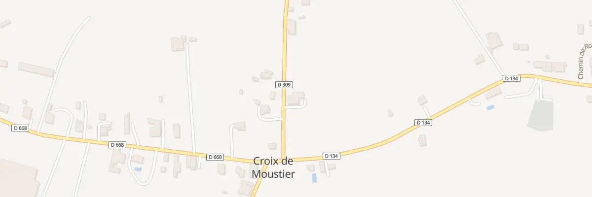 Plan du 92 Rte des Brugeaux à Moustier