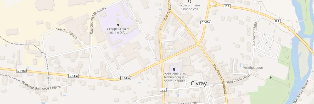 Plan du 3 Rue du Fbg Senegeaud à Civray