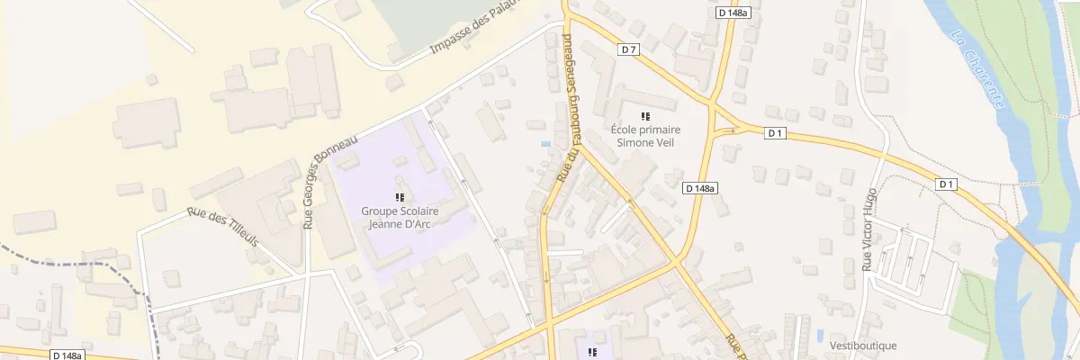 Plan du 21 Rue du Faubourg Senegeaud à Civray