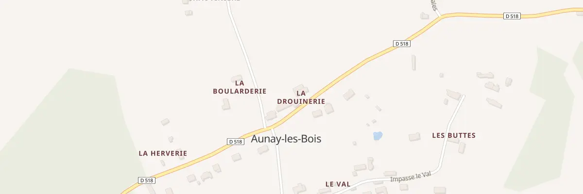 Plan du 3 Rue de la Drouinerie à Aunay-les-Bois