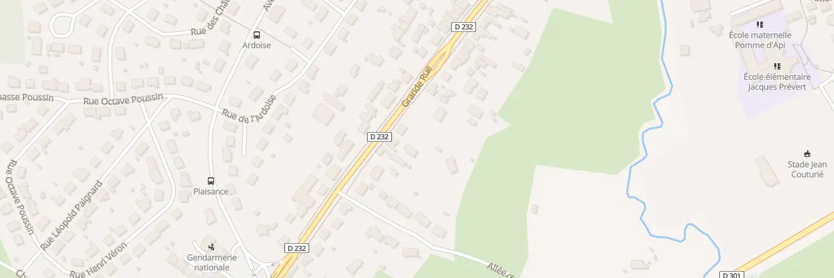 Plan du 28 Grande rue à Savigné-l’Évêque