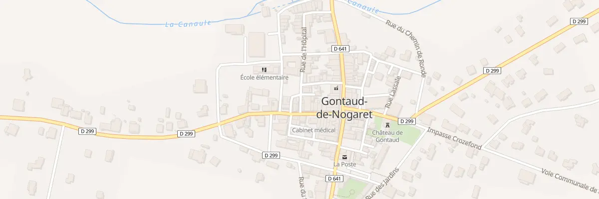 Plan du 9997 Rue de l’Hôpital à Gontaud-de-Nogaret