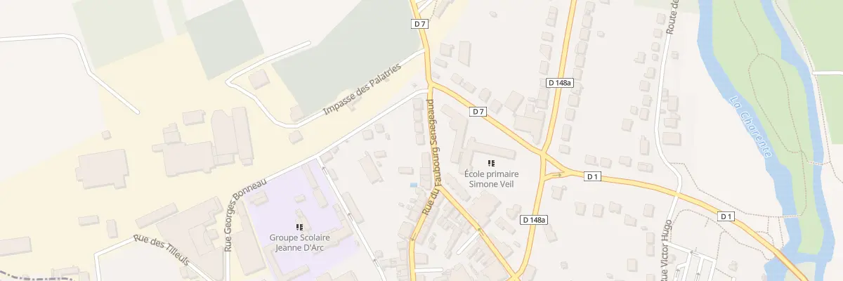 Plan du 39 Rue du Fbg Senegeaud à Civray