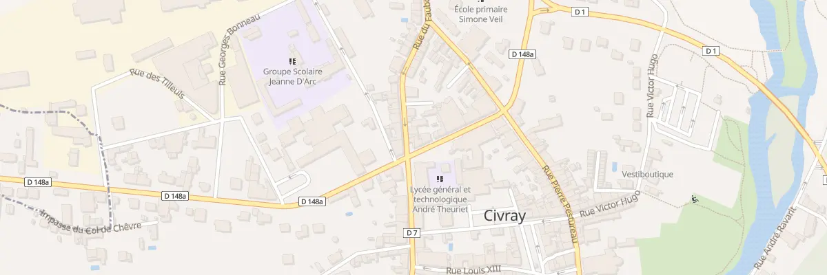 Plan du 4 Rue du Fbg Senegeaud à Civray