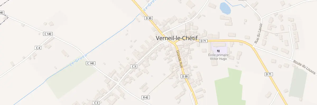 Plan du 5 Rue Albert Mouette à Verneil-le-Chétif