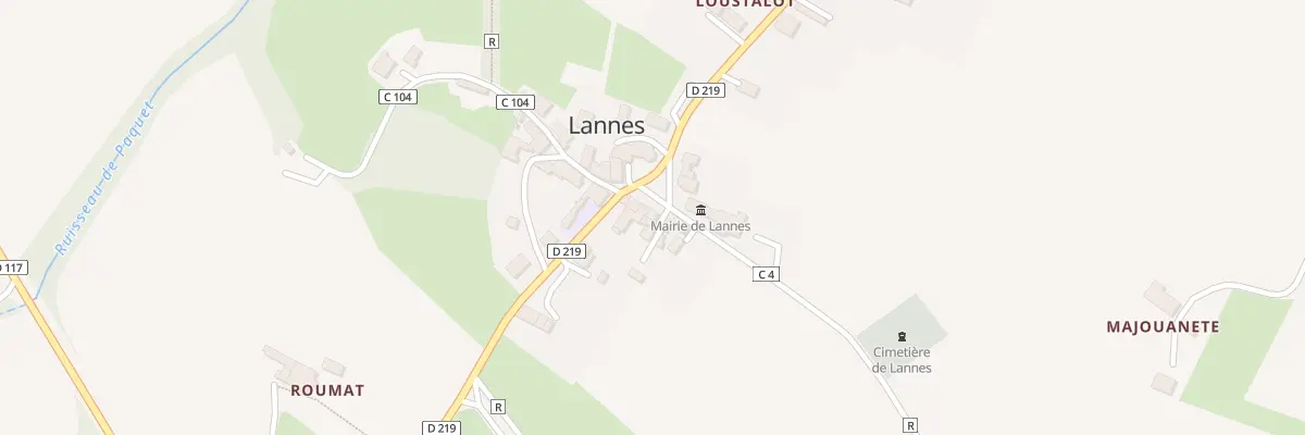 Plan du 5000F Le Bourg à Lannes