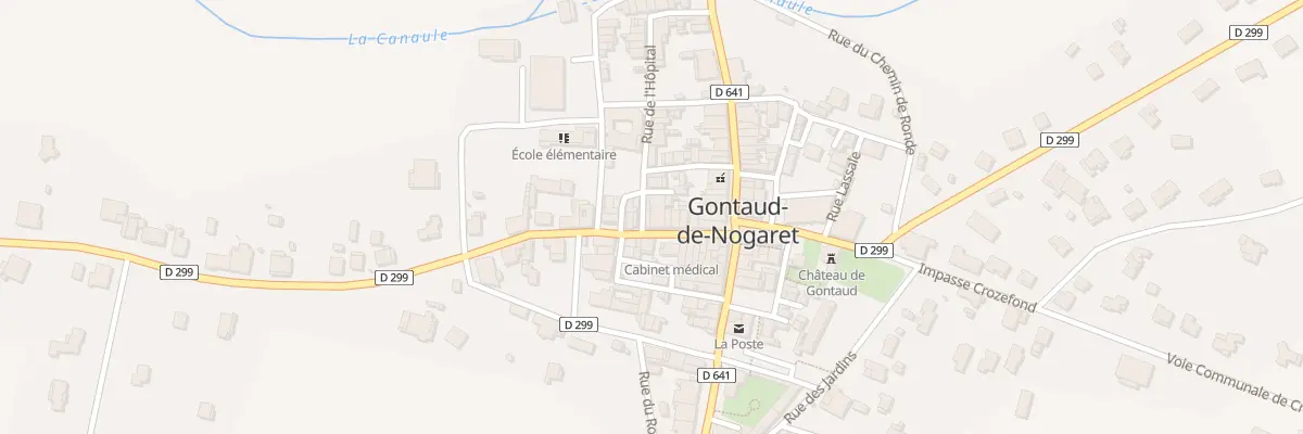 Plan du 12 Rue Tamisey de Larroque à Gontaud-de-Nogaret
