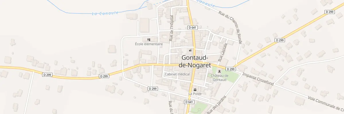 Plan du 2 Rue de l’Hôpital à Gontaud-de-Nogaret