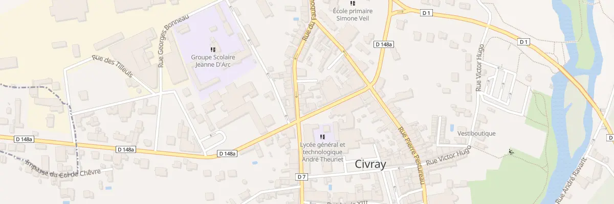 Plan du 6 Rue du Fbg Senegeaud à Civray