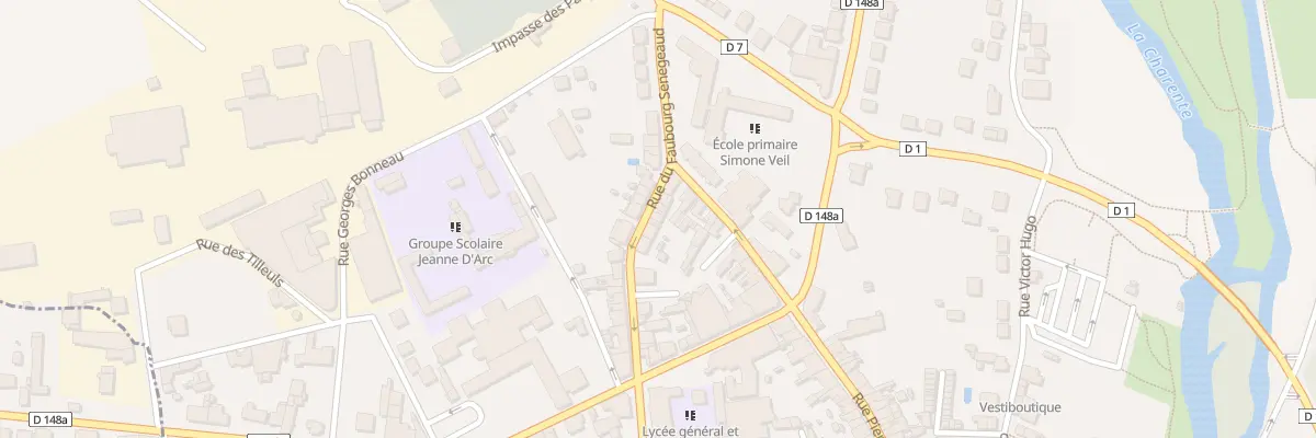 Plan du 28 Rue du Fbg Senegeaud à Civray