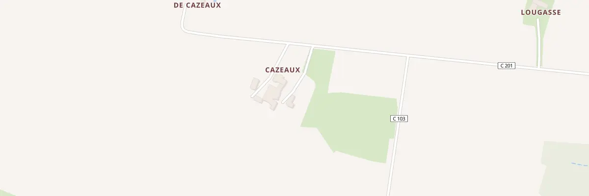 Plan du 632 Rte de Cazeaux à Lannes