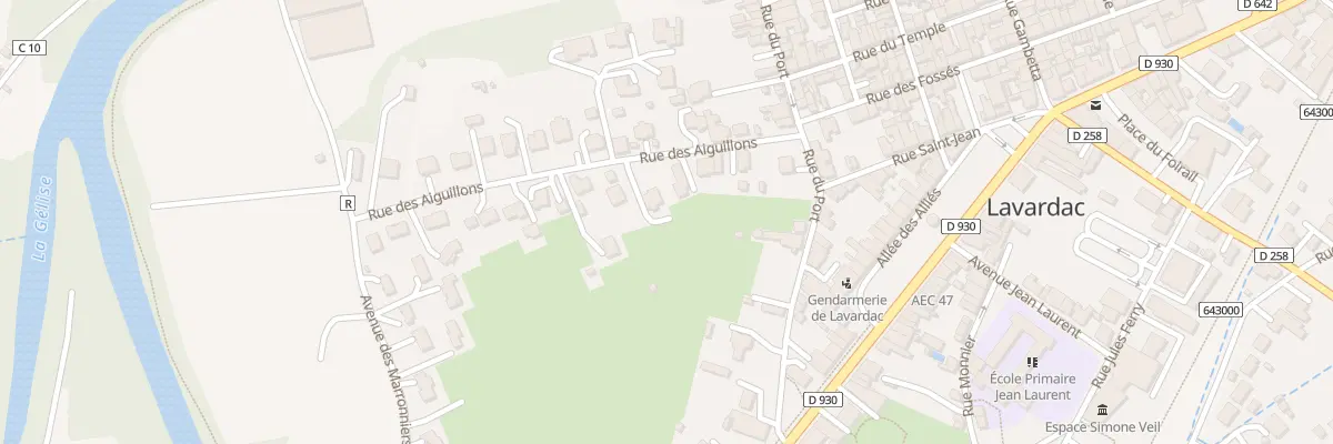 Plan du 11 Rue des Aiguillons à Lavardac