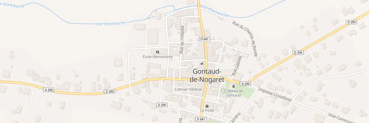 Plan du 6 Rue de l’Hôpital à Gontaud-de-Nogaret