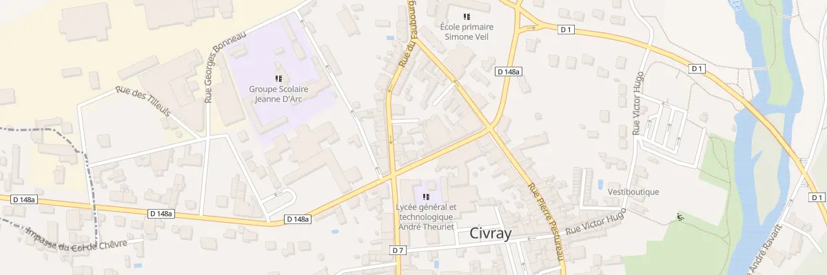 Plan du 8 Rue du Faubourg Senegeaud à Civray