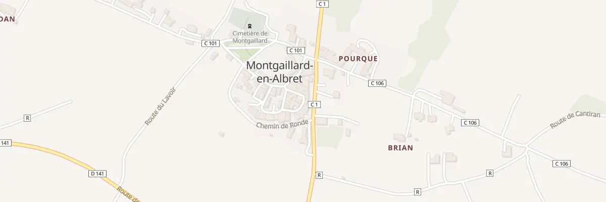 Plan du 2 Pas des Remparts à Montgaillard-en-Albret