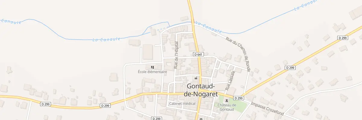 Plan du 12B Rue de l’Hôpital à Gontaud-de-Nogaret