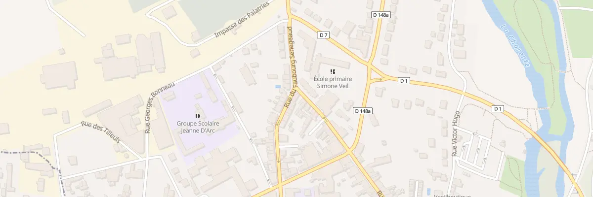 Plan du 34 Rue du Fbg Senegeaud à Civray