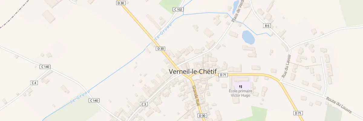 Plan du 1 Pl de Verdun à Verneil-le-Chétif