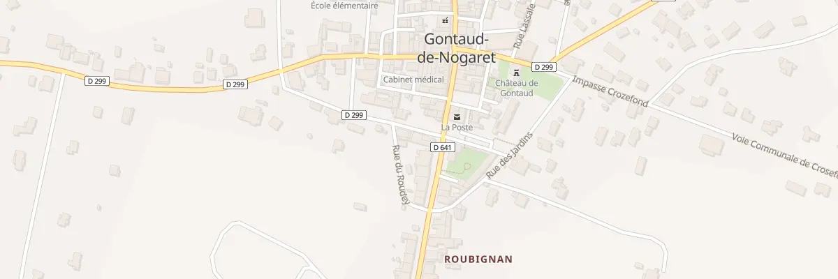 Plan du 4 Rue des Docteurs Samondès à Gontaud-de-Nogaret