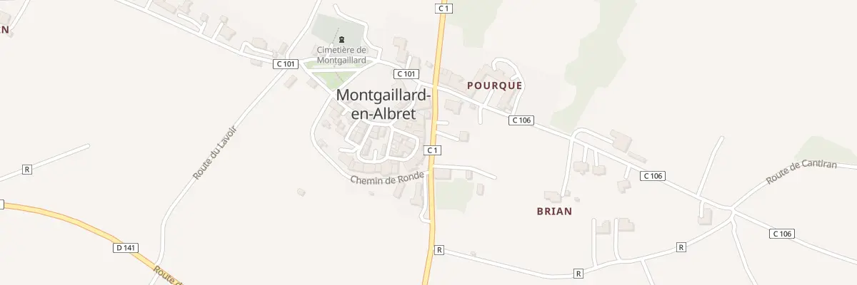 Plan du 66 Rte des Pyrénées à Montgaillard-en-Albret