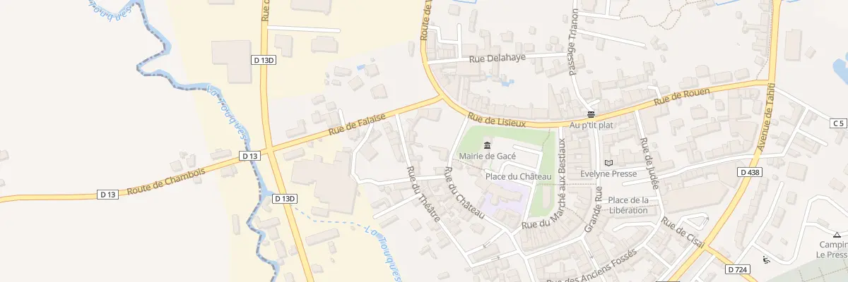 Plan du 2 Rue du Château à Gacé