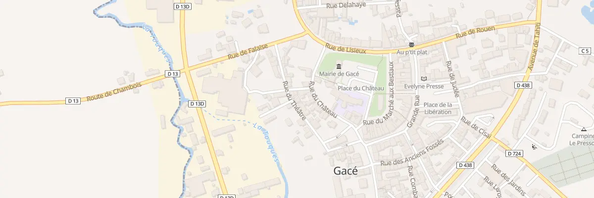 Plan du 13 Rue du Théatre à Gacé