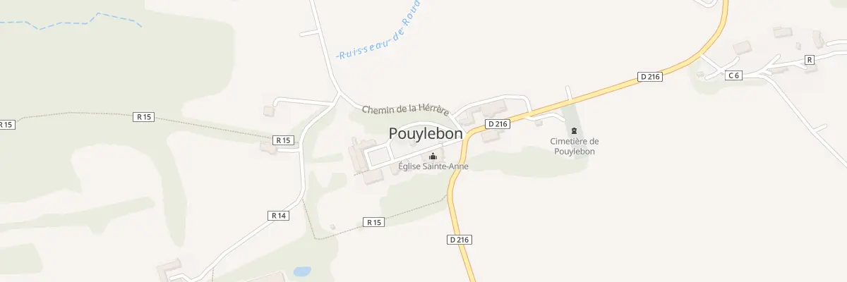Plan du 5003 Pete Bourdat à Pouylebon