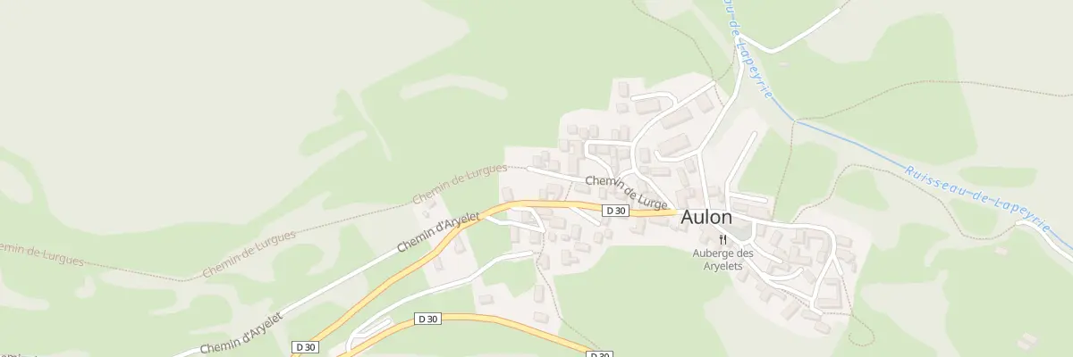 Plan du 5033 Sorte et Village à Aulon