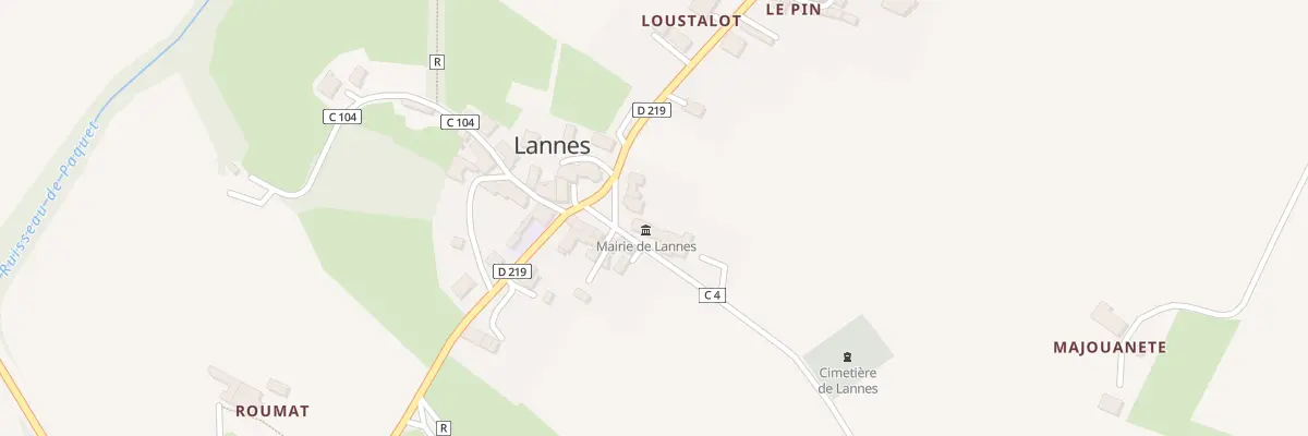 Plan du 5013 Le Bourg à Lannes
