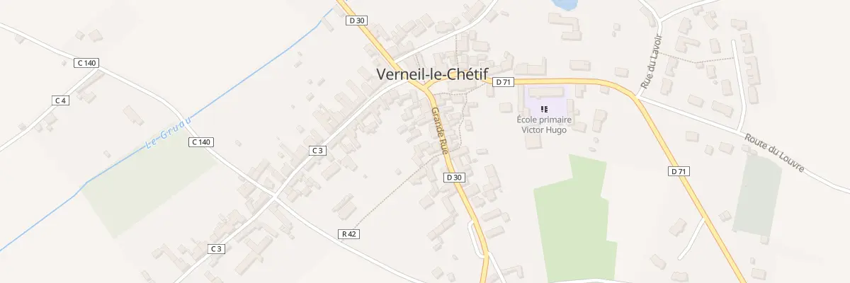 Plan du 14 Gr Grande Rue à Verneil-le-Chétif