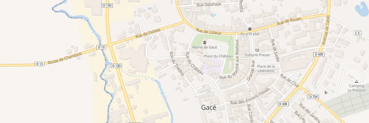 Plan du 8 Rue du Château à Gacé